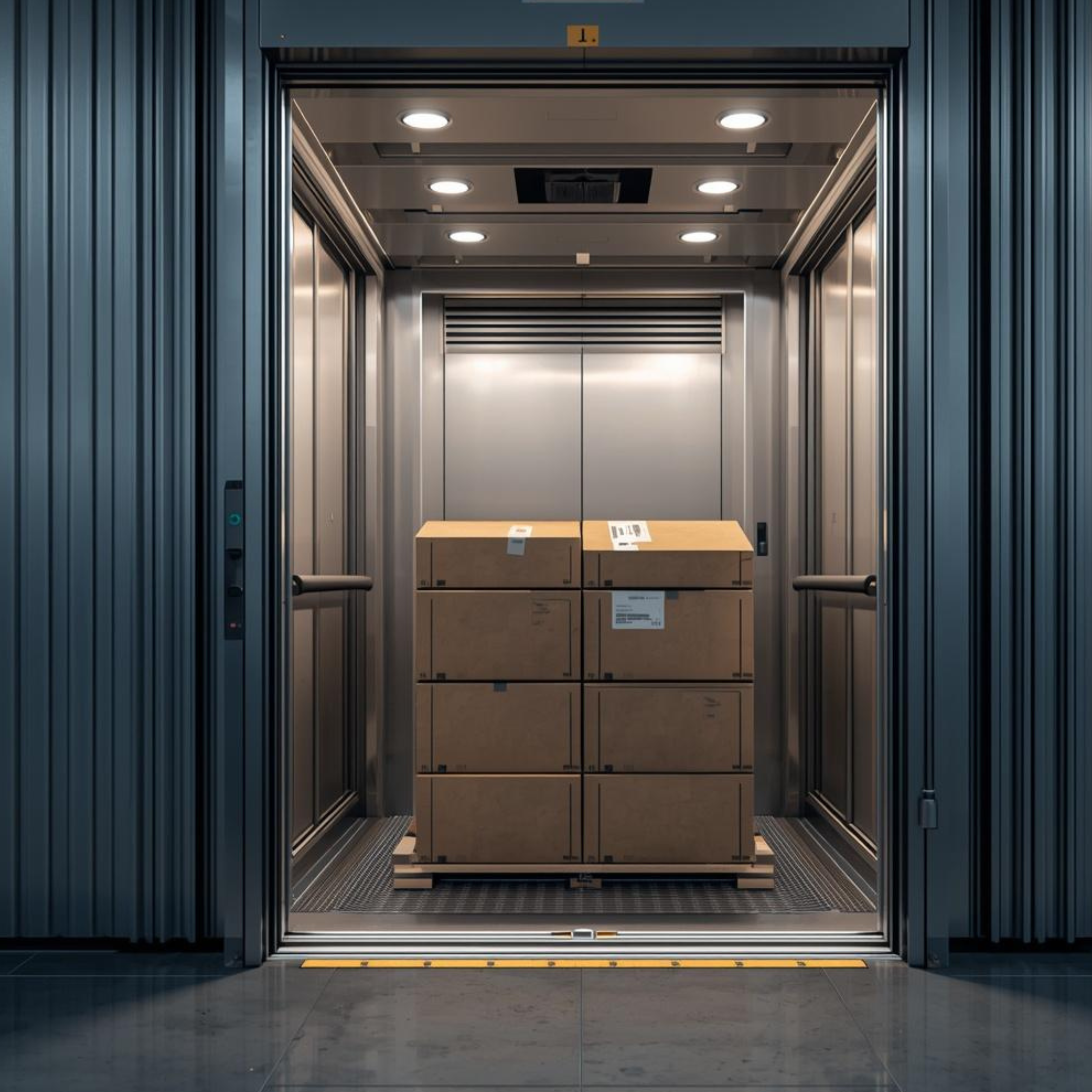 Goods lift installation image 2