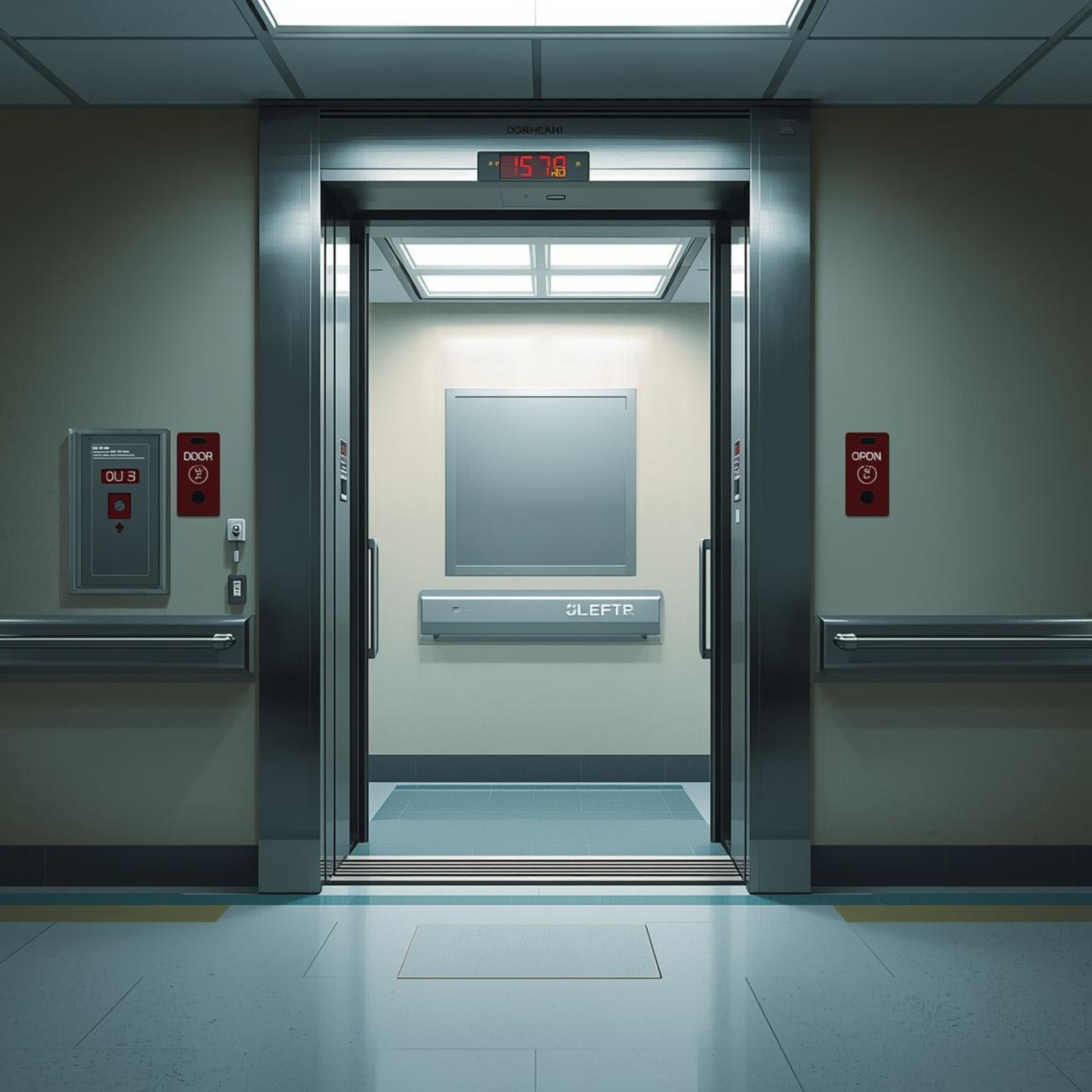 Hospital lift installation image 5