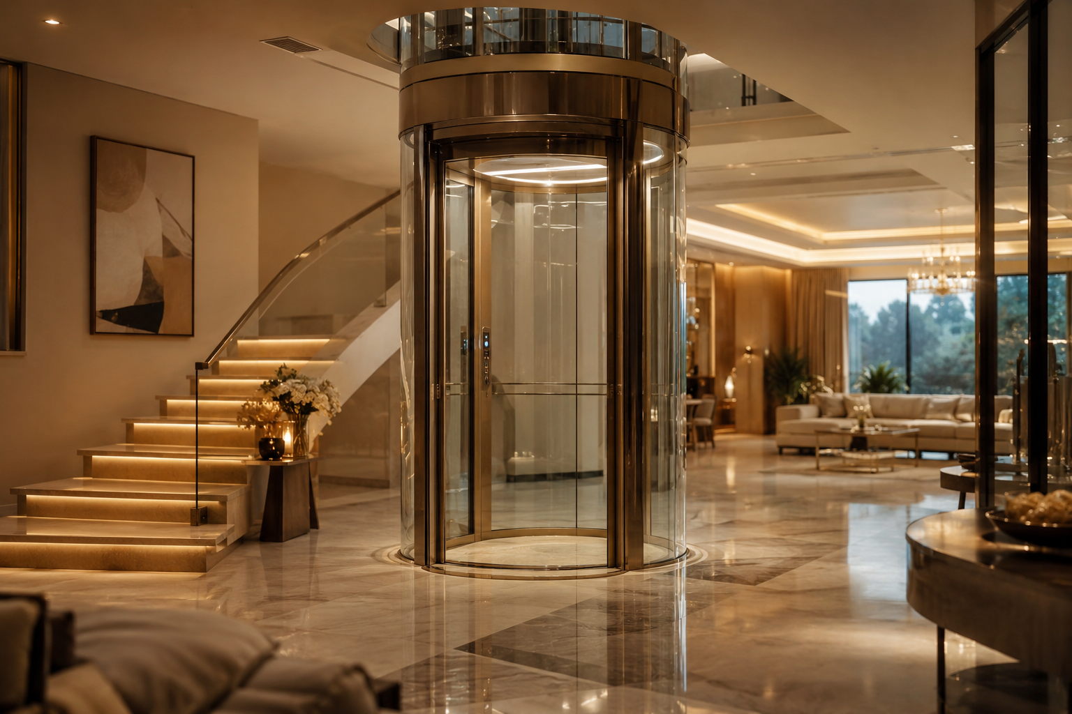 Villa home lift